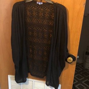 Black cardigan